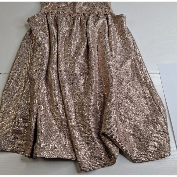 Tullabee Gold Sparkle Dress Girl's Size 3T Holiday Party Wedding Formal - Picture 5 of 9